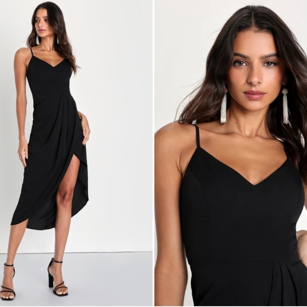 LULUS Prom Wedding Elegant Sexy Classy Formal Event Midi Dress